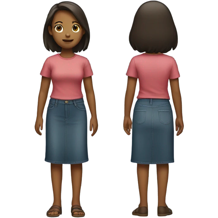 Girl standing up emoji