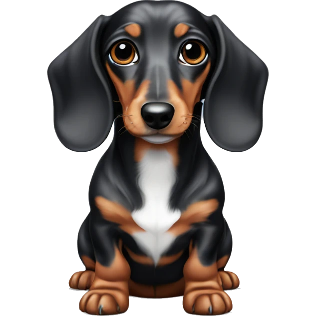 Dapple mini dachshund emoji