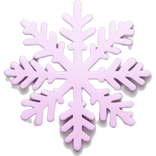 pastel pink snowflake  emoji