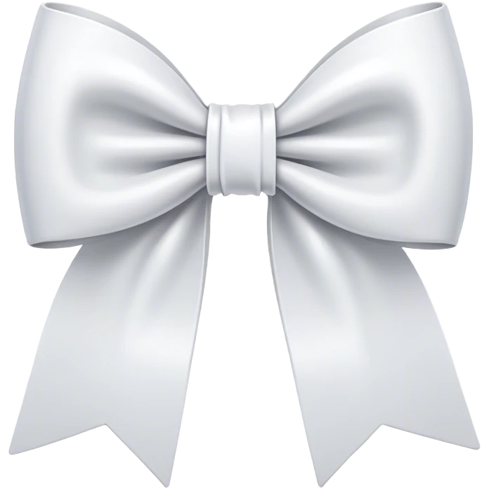 white bow emoji