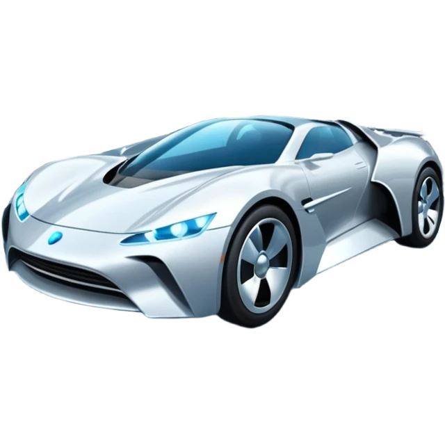 Flying cars zoom through luminous skyways emoji