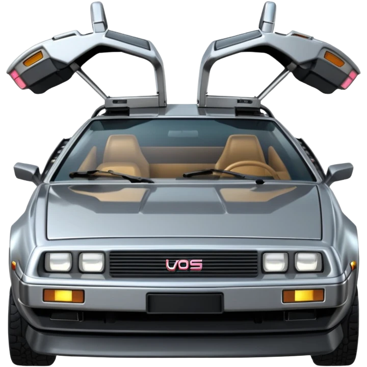 Delorean machine à voyager dans le temps emoji