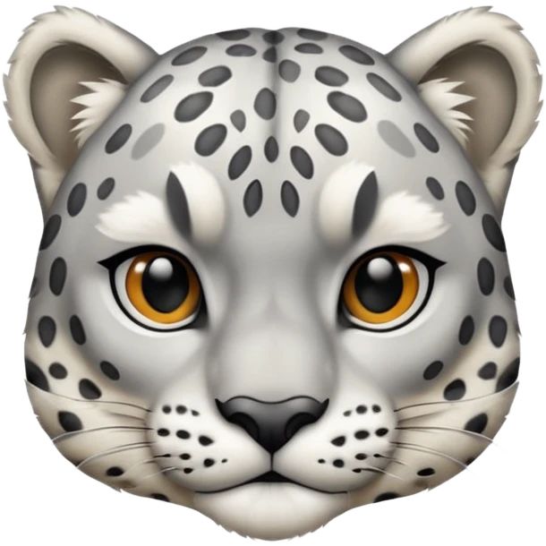 Deformed Snow leopard emoji