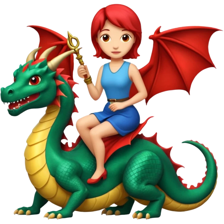 woman on the dragon emoji
