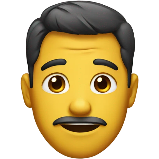 Awkward face emoji
