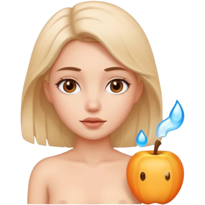 Hot and cold girl naked emoji