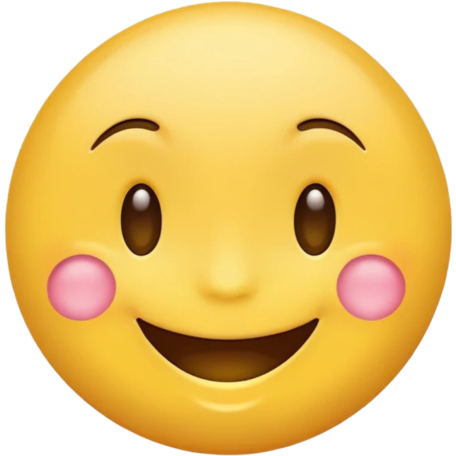 Smile emoji with blush emoji
