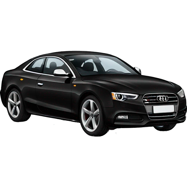 Black audi a5 emoji