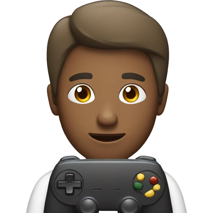Man playing video games emoji