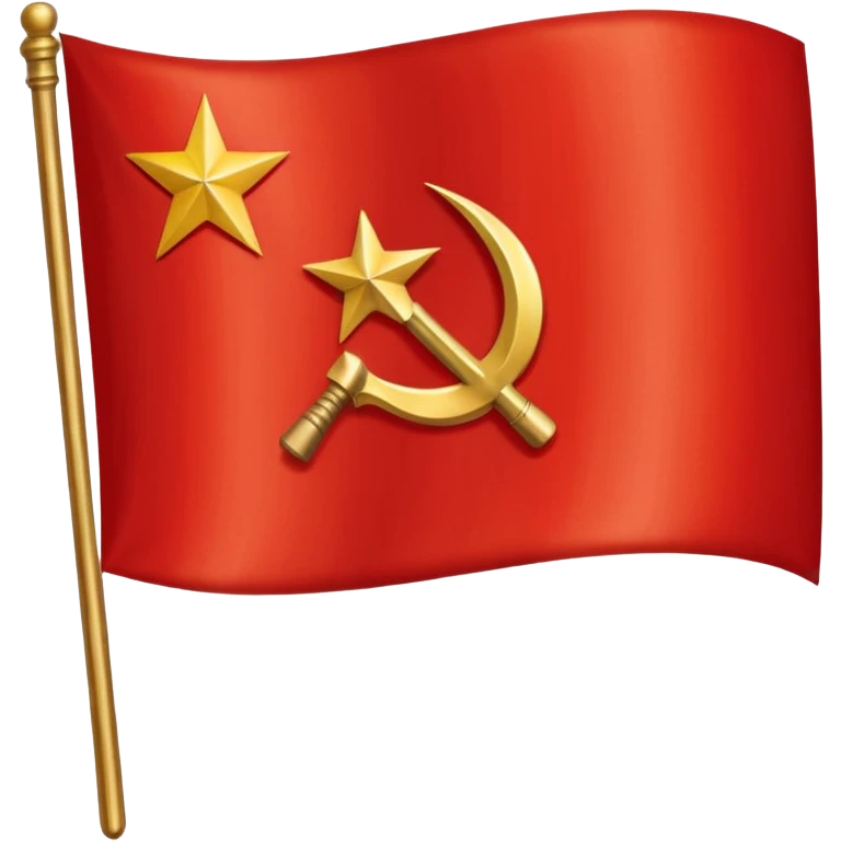A flag emoji of the Soviet Union.  emoji