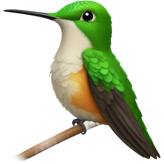 Hummingbird saying good morning emoji