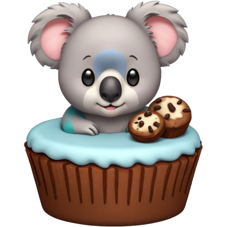 Koala cake emoji