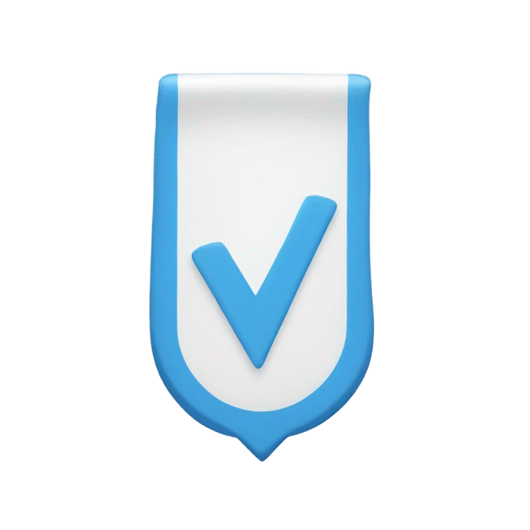 blue tick emoji