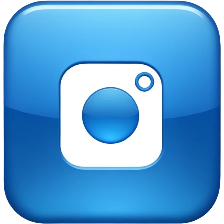 Instagram blue thick meta  symbol emoji