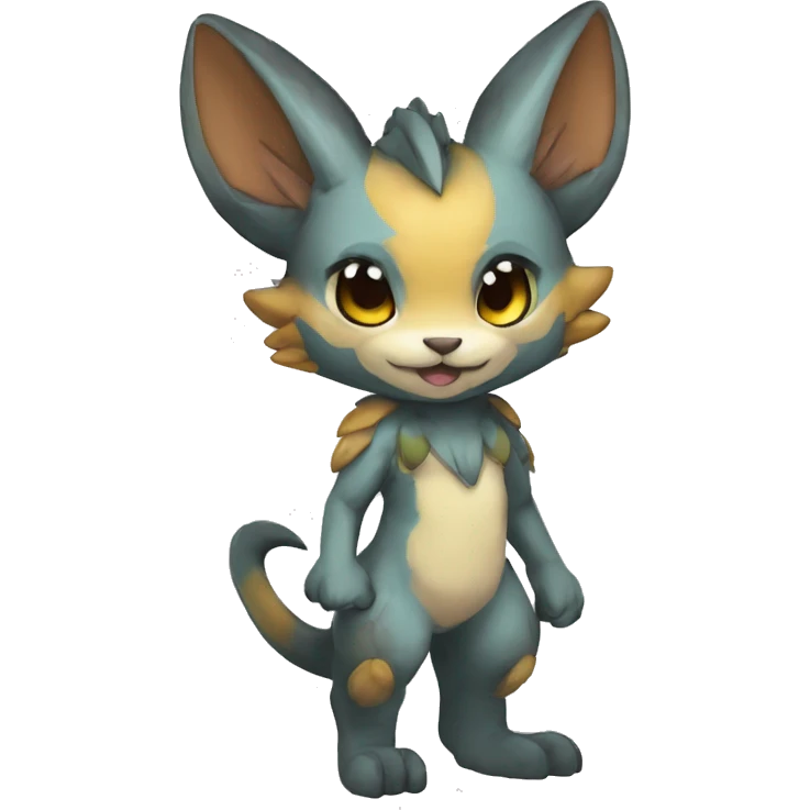 a anthro chibi-style Fakémon-hybrid full body emoji