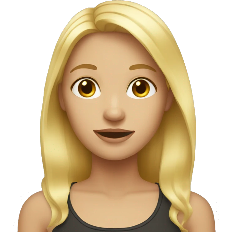 Blonde girl emoji
