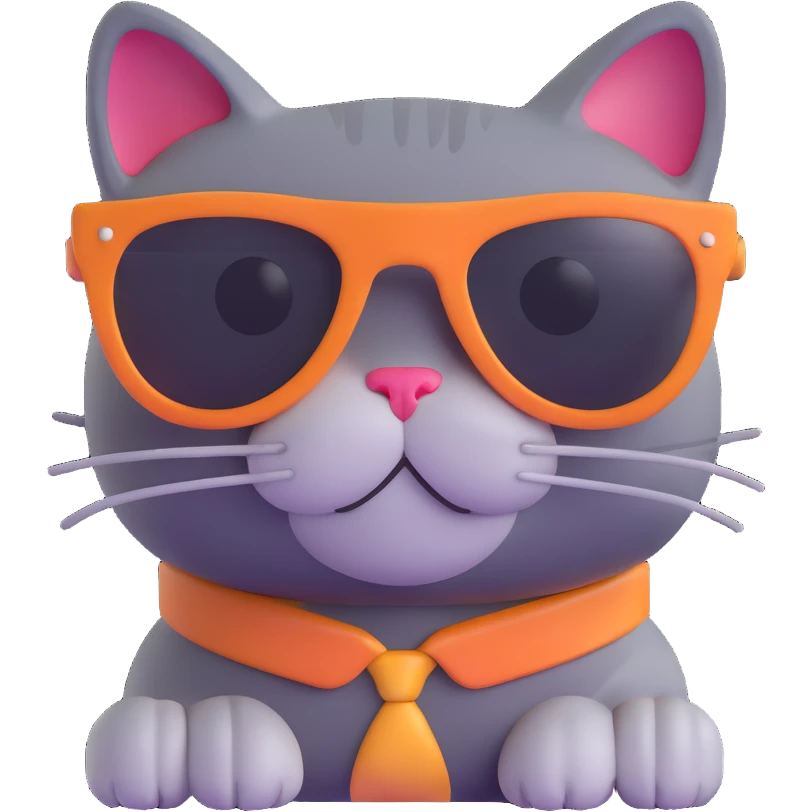 cat wearing sunglasses emoji