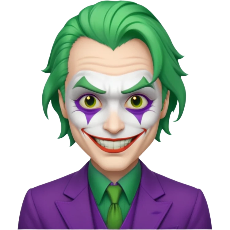 realistic joker from batman emoji