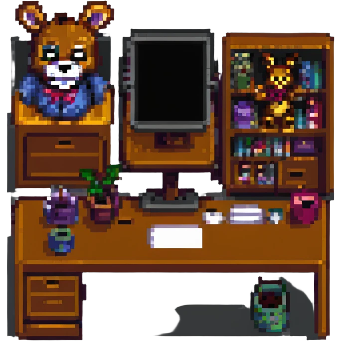 FNAF 1 office pixel art style emoji