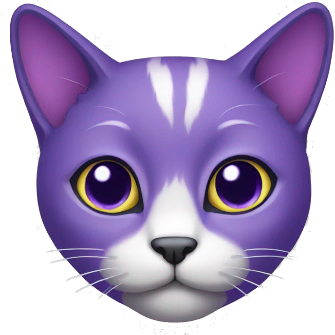 a purple cat emoji