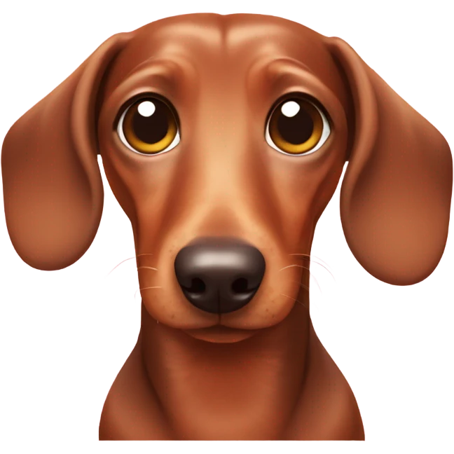 Dachshund with heart eyes  emoji