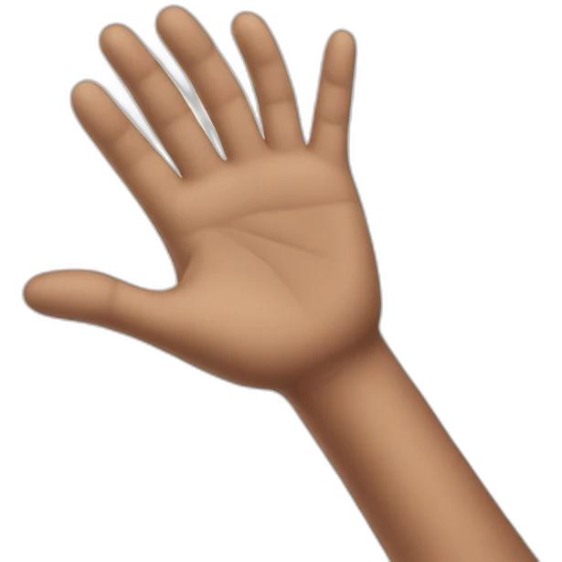 Hand who said bye emoji