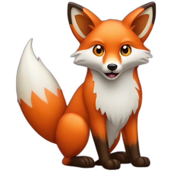fox and virus emoji