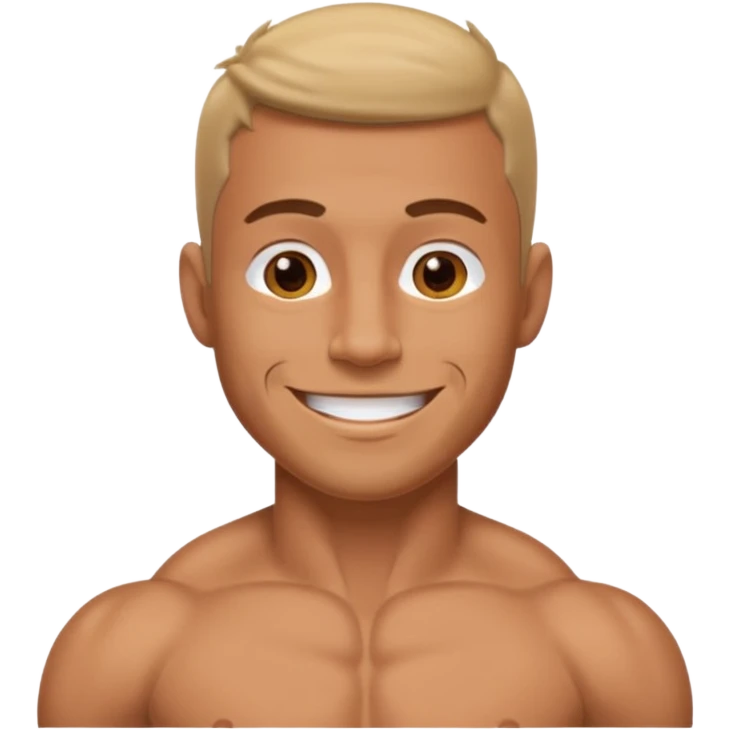 Naked man with penis emoji