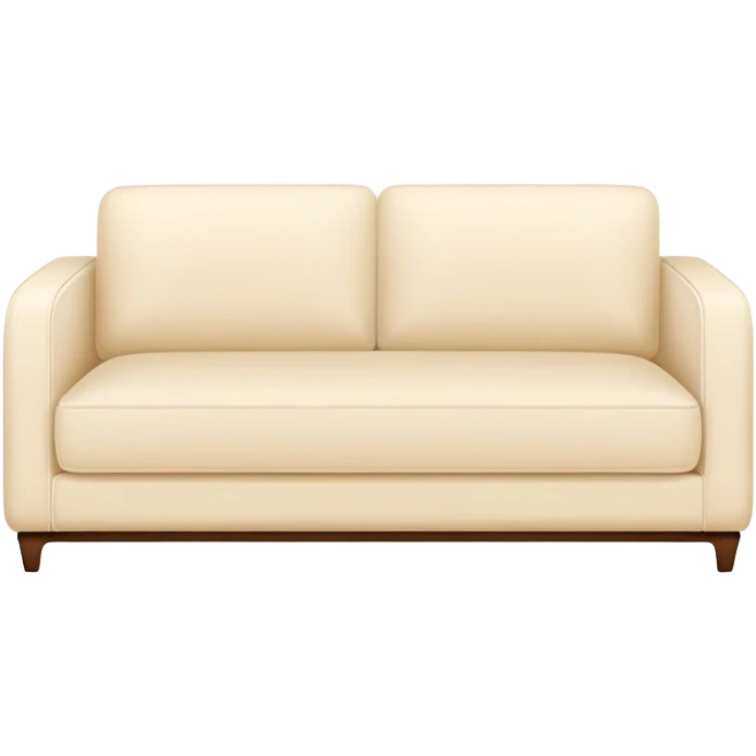 minimalist modern cream sofa with clean lines emoji