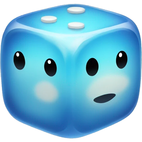 Water dice emoji