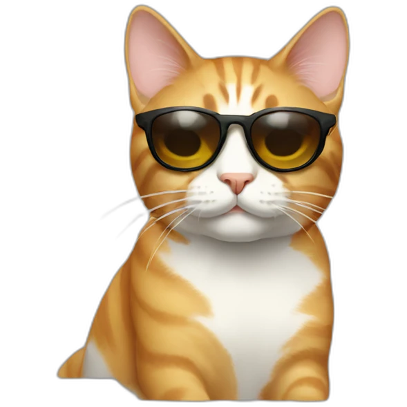 Cat with sunglasses emoji