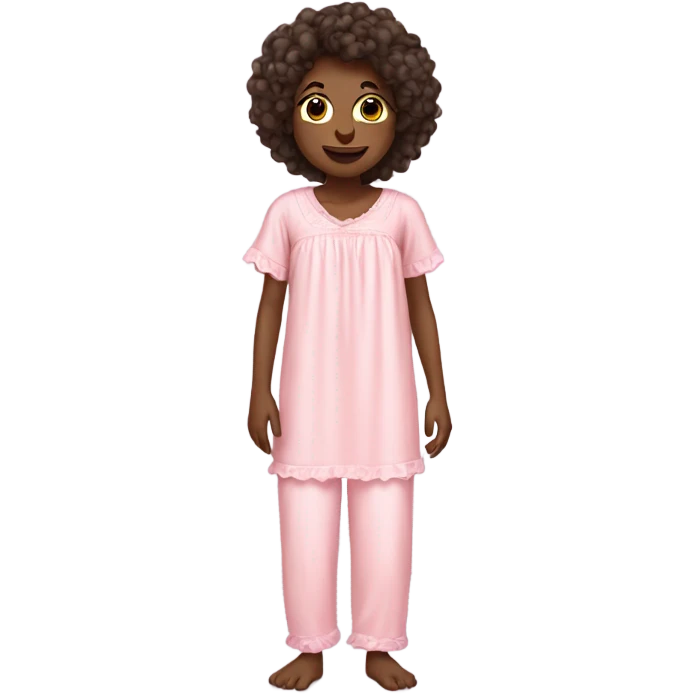 cute soft pink nightgown and pants  emoji