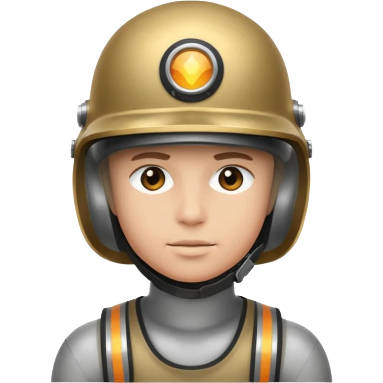 голова в танковом шлемафоне emoji