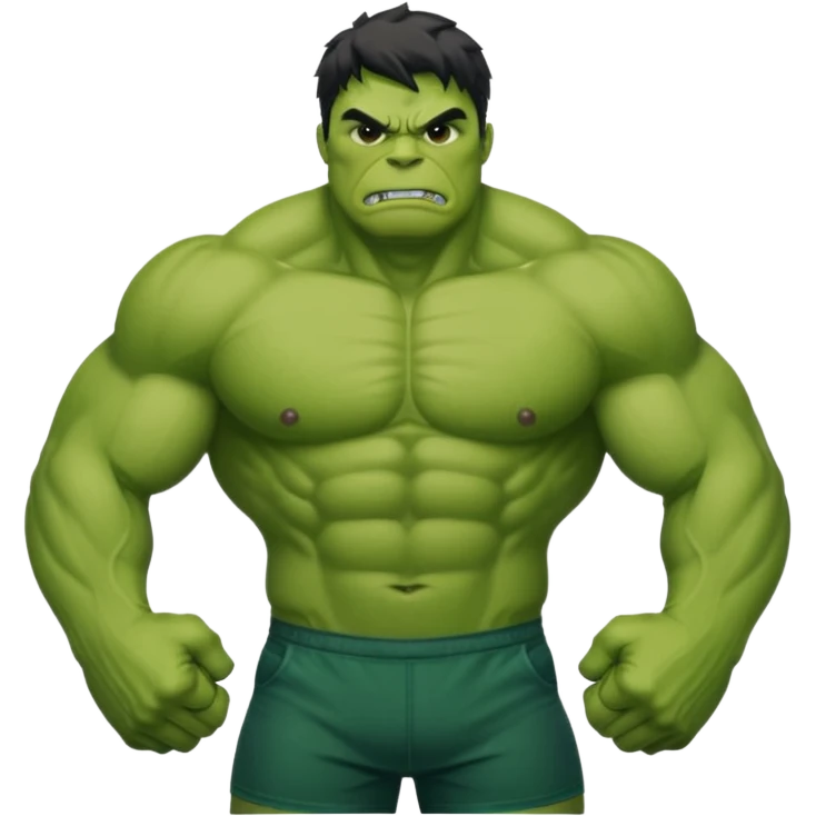 hulk  de sutiãverde emoji