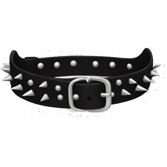 Black spiked dog collar emoji