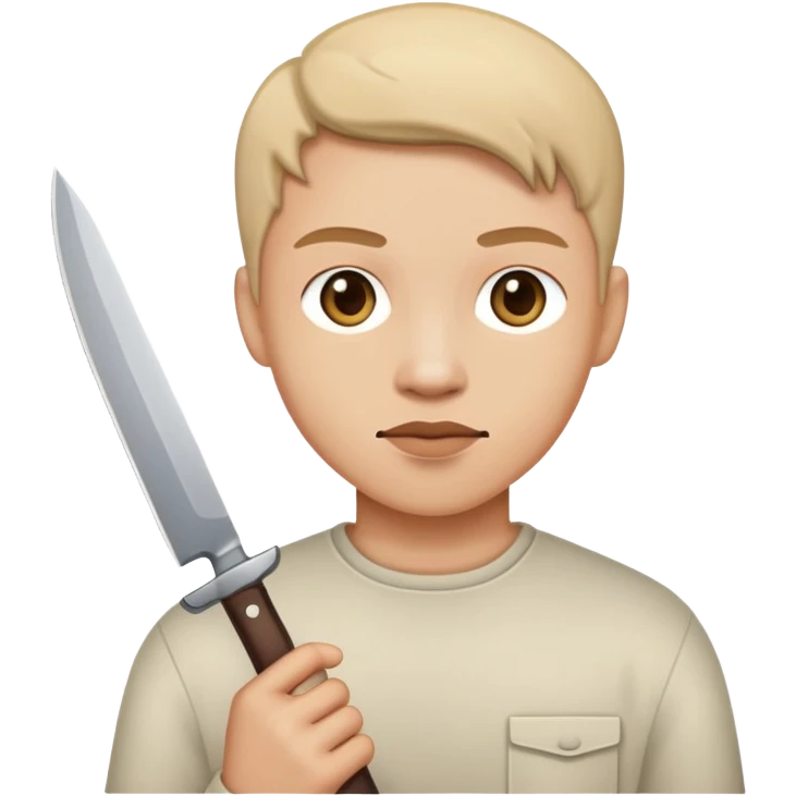 a person with a knife emoji