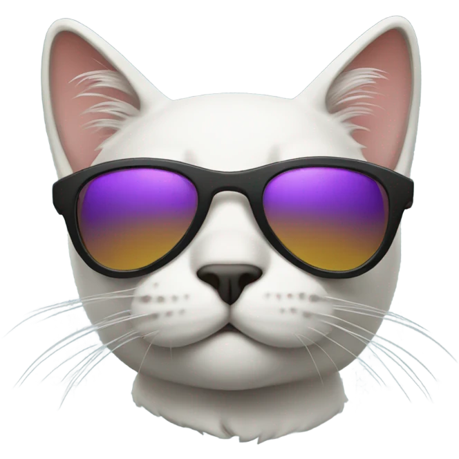 Cat with sunglasses emoji