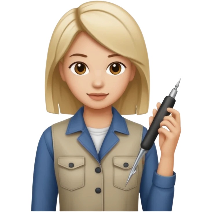 hairstylist female wearing casual clothes emoji