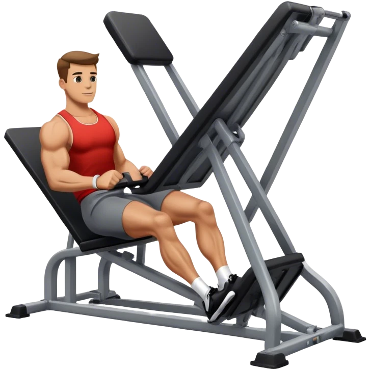guy how to use a leg press machine emoji