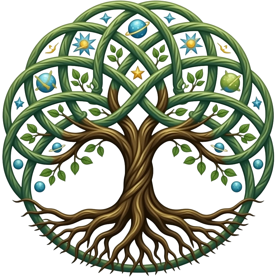 The Tree of Life is a universal, ancient symbol representing interconnectedness, growth, and the balance of nature. emoji