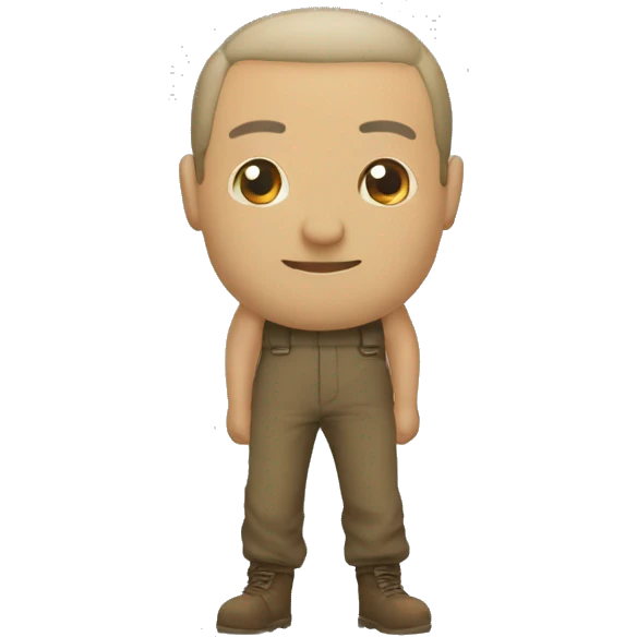 Anatolii Faldin face full body view emoji
