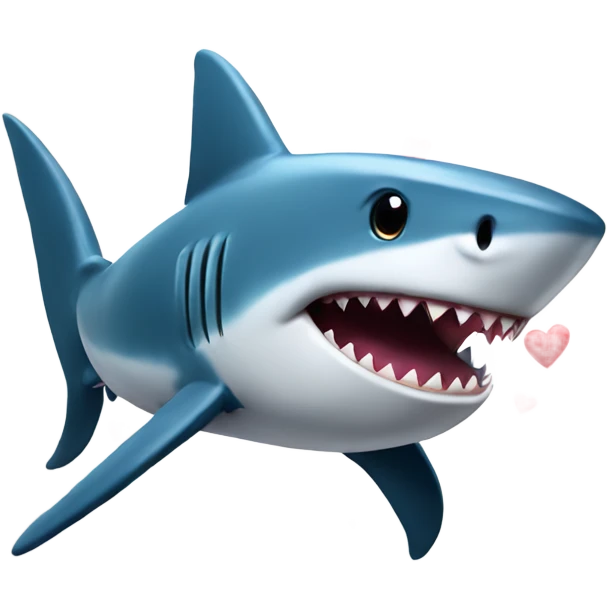 shark with hearts  emoji