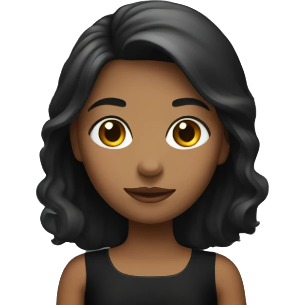 girl in black dress emoji
