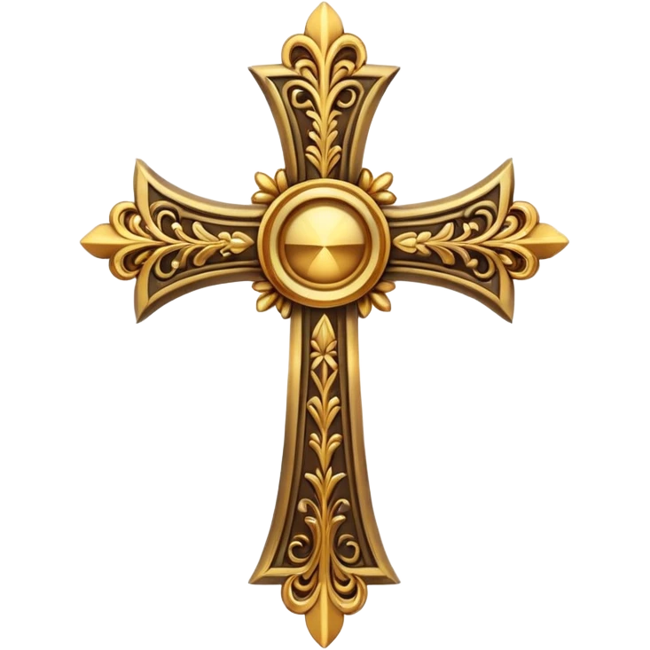 Golden cross emoji