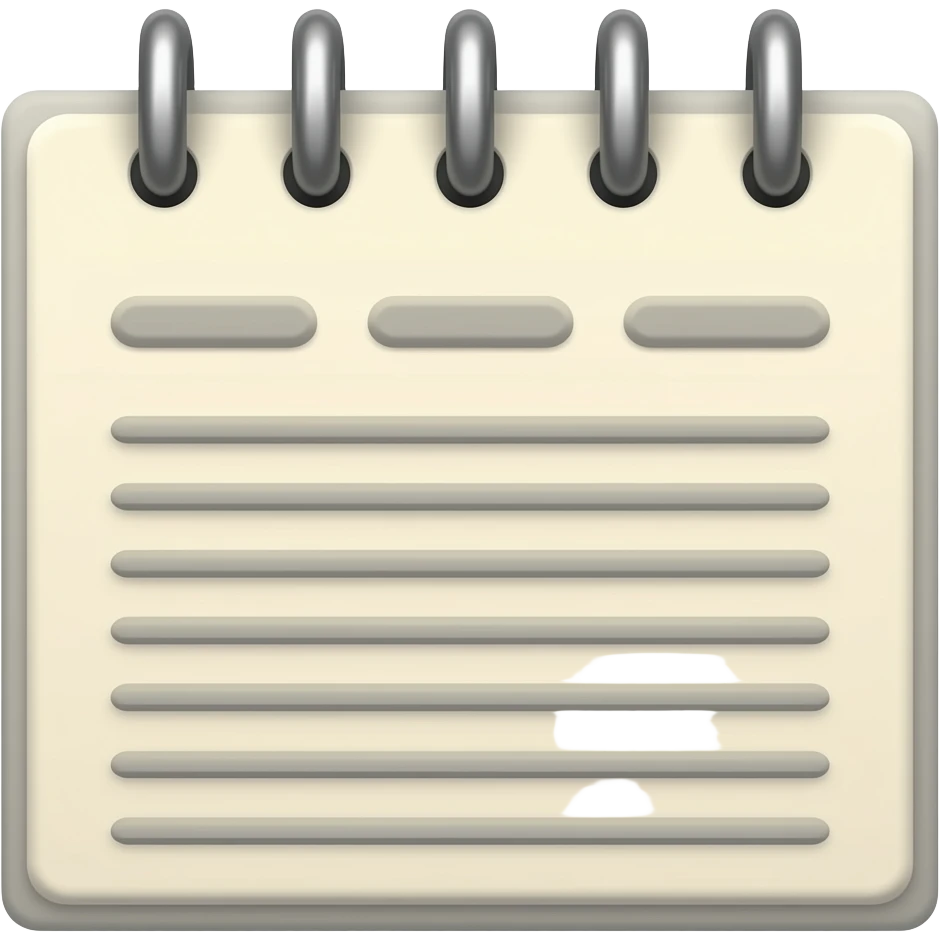 notebook and a book emoji