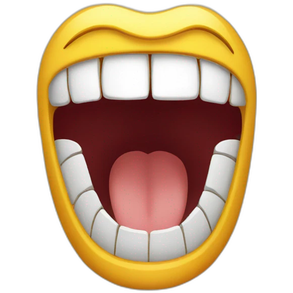 wide open mouth emoji