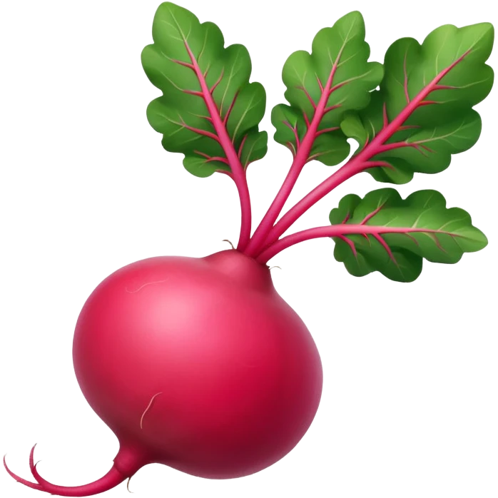 radish UK plant with a bit of white on the bottom of the radish emoji