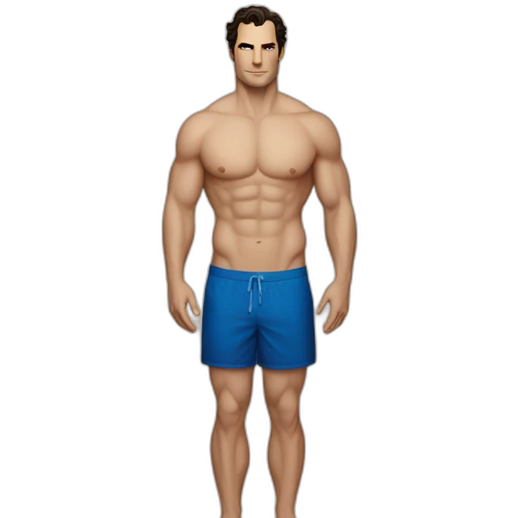 Henry Cavil veiny whole body beach campaign emoji