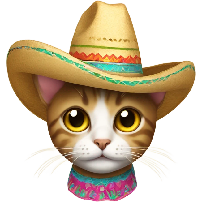 Cat with a sombrero emoji