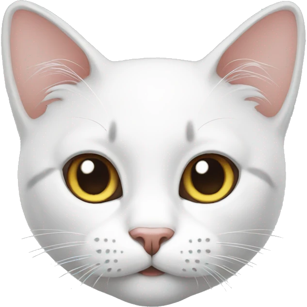 Cat white emoji
